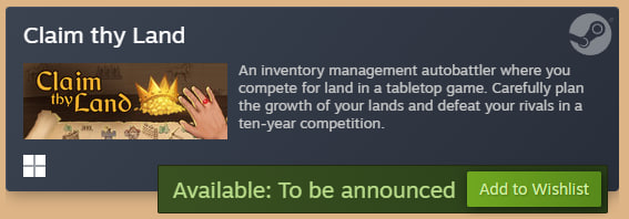 Wishlist on Steam.